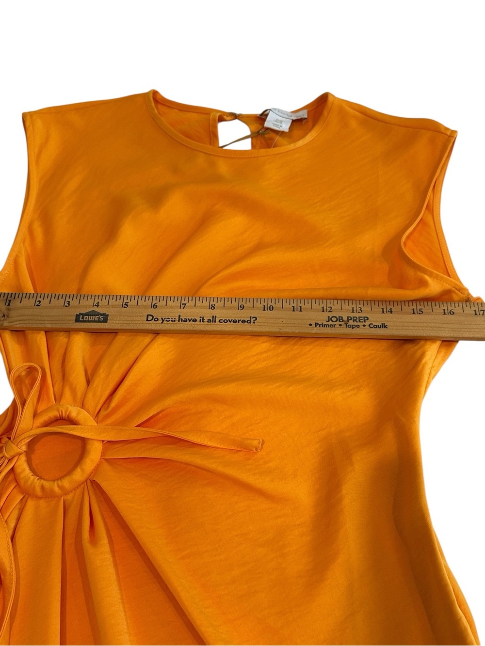House of Harlow Sleeveless Orange Twist-Ring Maxi Dress - Picture 8 of 14